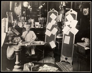 David Belasco in his study in New York, after 1909